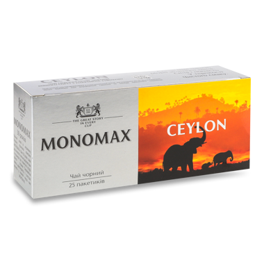 Чай "Мономах" Ceylon чорний 25*2г /Мономах/