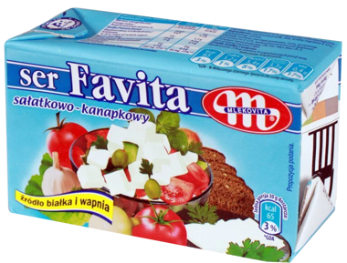 Сир "Favita" 18% 270г /Mlekovita/