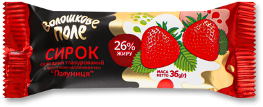 Сирок гл. "Волошкове Поле" полуниця 26% 36г