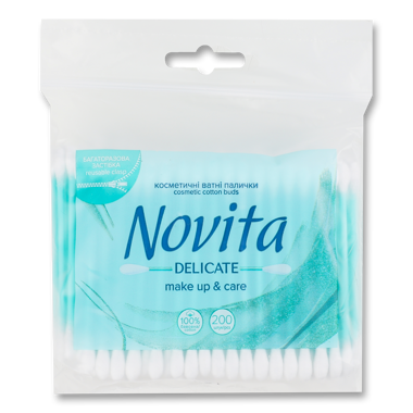 Ват.палочки "Novita" п/е уп 200шт