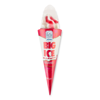 Морозиво "Big Ice" ріжок малина 140г /Лімо/