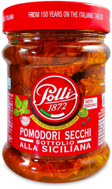 Томати "Polli" в'ялені по-сицилійські 285г 