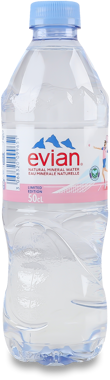 Мін.вода "Евіан" натур. н/газ 0.5л пет /Франція/