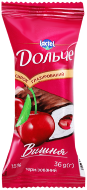 Сирок глазурований "Дольче" вишня 15% 36г
