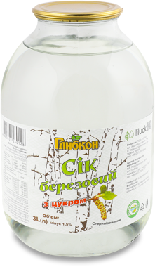 Сік "Березовий" з цукром 3л /Глибкон/