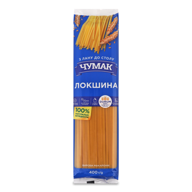 Макарони "Чумак" локшина 400г пластик