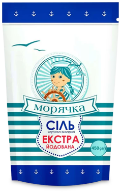 Сіль "Морячка" Екстра харчова йодована 450г