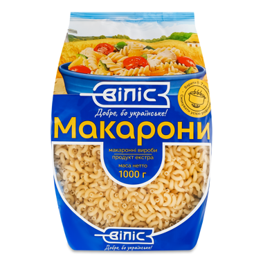 Макарони "Віліс" Ріжки гладкі 1кг 
