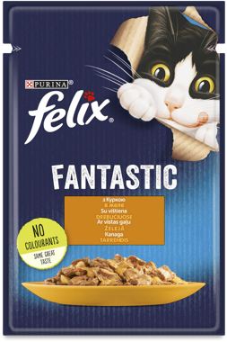 Конс "Фелікс" д/котів курка 85г