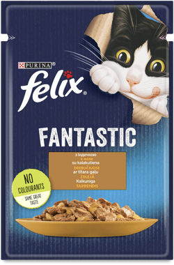 Конс "Фелікс" д/котів індичка 85г