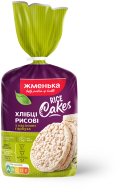 Хлібці рисові з насінням гарбуза 100гр /Жменька/