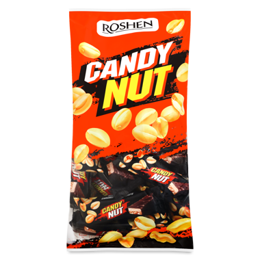 Цукерки "Candy Nut" нуга-карамель-арахіс ваг /Рошен/