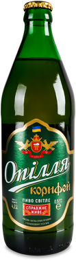 Пиво "Корифей" 11% 0.5л скло /Опілля/