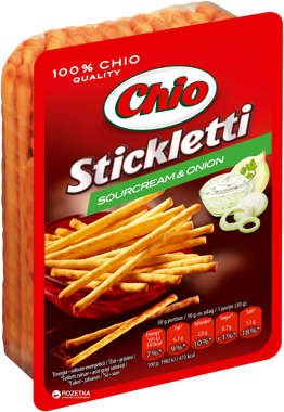 Соломка "Stickletti" смак сметани та цибулі 80г   