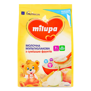 Каша "Milupa" мол мультизл з фруктами 210г м/уп /Нутріція/