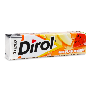 Жув.гум "Dirol" кавун/динний коктейль 14г /ДН/