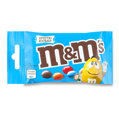 Драже "M&M" з рис. кульками у мол.шок. 36г/MF/
