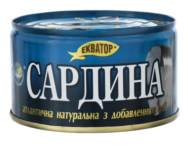 Сардина атл нат д/о N5 230гр /Екватор/