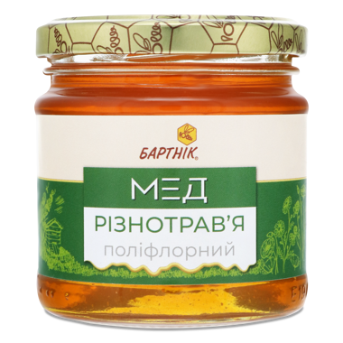 Мед "Різнотрав'я" натуральний с/б 250г /Бартнік/