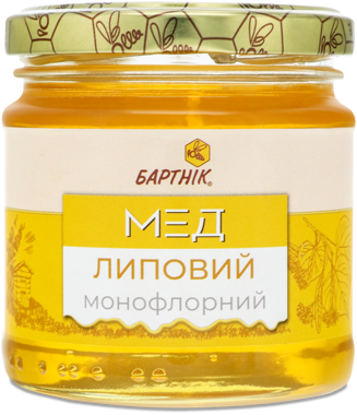 Мед "Липовий" натуральний с/б 250г /Бартнік/