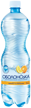 Напій "Оболонська" Смак лимона/апельсина с/газ 2л