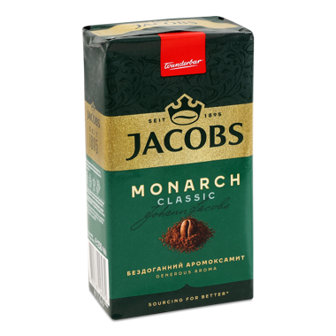 Кава "Якобс" Монарх мел 230г /Крафт/