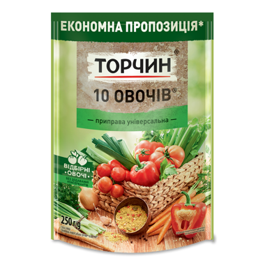 Приправа "10 овочів" універс.250г /ТП/