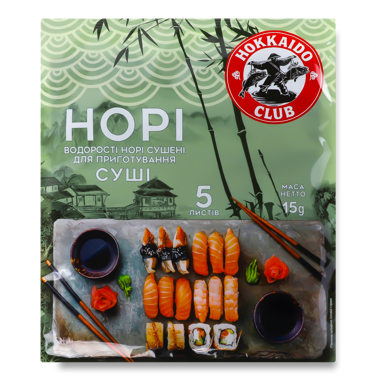 Водорості "Норі" д/виготовлення суші 5л /Hokkaido Club/