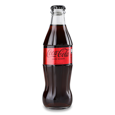 Напій "Coca-Cola" Zero 0.25л скло /КК/