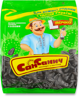 Насіння соняшника "Сан Санич" смажене сол 100г