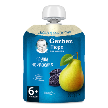 Пюре "Gerber" груша/чорнослив 90г д/п /Nestl