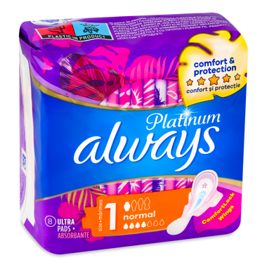 Прокладки ALWAYS Ultra Platinum Normal Plus 8шт /P&G/