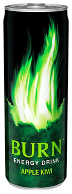 Напій енергет "BURN" Яблуко-Ківі ж/б 0.25л /КК/