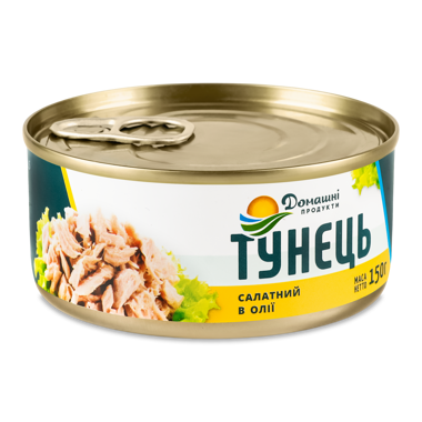 Тунець "Домашні Продукти" салатний в/о 150г