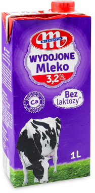 Молоко "Wydojone" ультрапаст б/лактози 3.2% 1л т/п /Mlekovita/