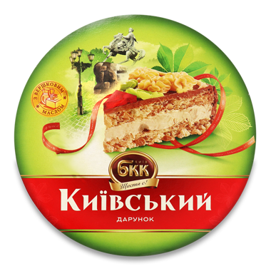 Торт "Київський дарунок" з арахісом 0.45кг /Київхліб/