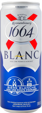 Пиво "Kronenbourg" 1664 Бланк ж/б 0.33л