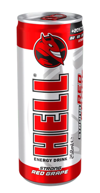 Напій енергетичний "Hell" Red Grape 0.25л ж/б