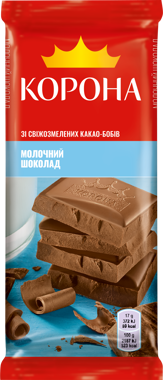 Шоколад "Корона" молочний 85г /Крафт/