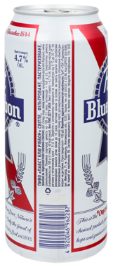 Пиво "Pabst Blue Ribbon" світле 4.7% ж/б 0.5л /ППБ/