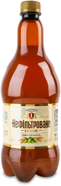 Пиво "I приватна броварня" Бочкове нефільтр 0.9л пет