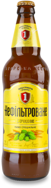 Пиво "I приватна броварня" Бочкове нефільтр 0.5л скло