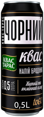 Квас "Квас Тарас" чорний 0.5л ж/б
