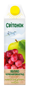 Нектар "Світанок" Яблуко-черв виноград 0.95л 