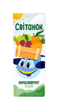 Нектар "Світанок" Мультифруктовий 0.2л 