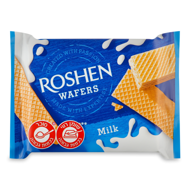 Вафлі "Wafers" молоко 72г /Рошен/