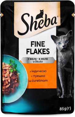 Конс SHEBA Delikatesse in Gelee індик в желе 85г
