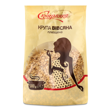 Крупа вівсяна плющена в/г 500г /Сквирянка/