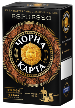 Кава "Чорна Карта" Espresso мел 225г
