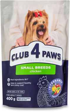 Корм "Клуб 4 лапи" Premium д/собак малі породи 0.4кг
